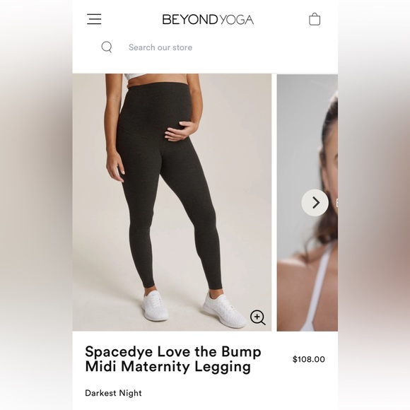 Beyond Yoga / Beyond The Bump • Spacedye Love The Bump Midi Maternity Leggings - Picture 5 of 5